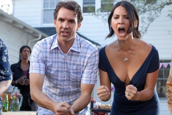 Olivia Munn Cleavage on The Babymakers Promo